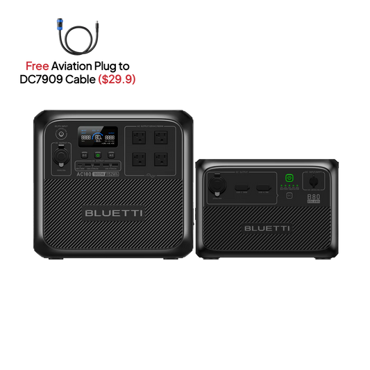 BLUETTI AC180 Solar Portable Power Station | 1,800W 1,152Wh