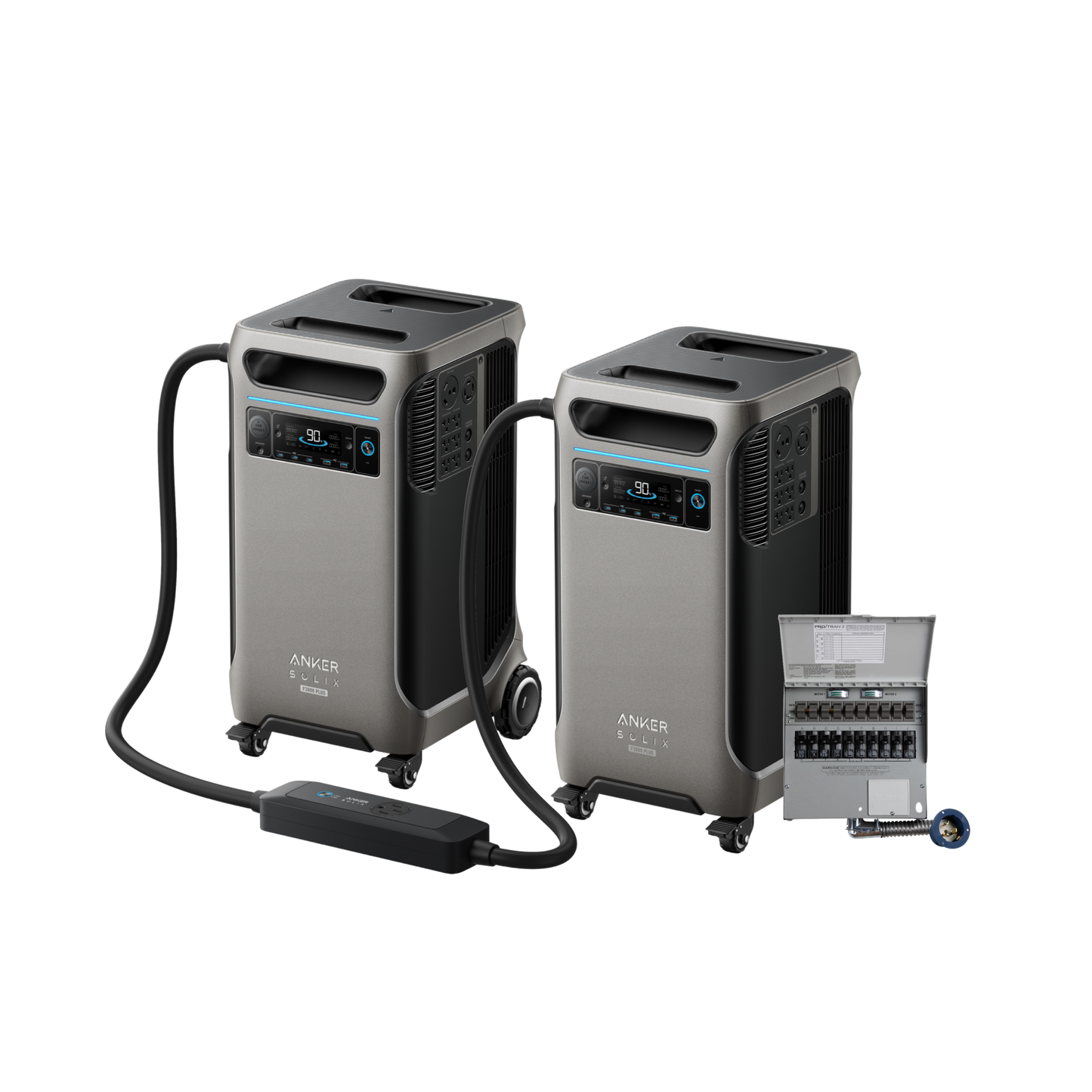 2× Anker SOLIX F3800 Plus + Smart Home Power Kit + 6× 410W Rigid Solar Panel