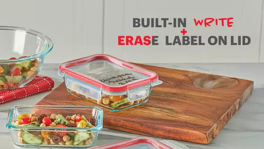 Pyrex 20pc Glass Freshlock Food Storage Set: Glass Containers with Lids, Dishwasher & Microwave Safe, Clear 4.3 out of 5 stars with 206 reviews 206