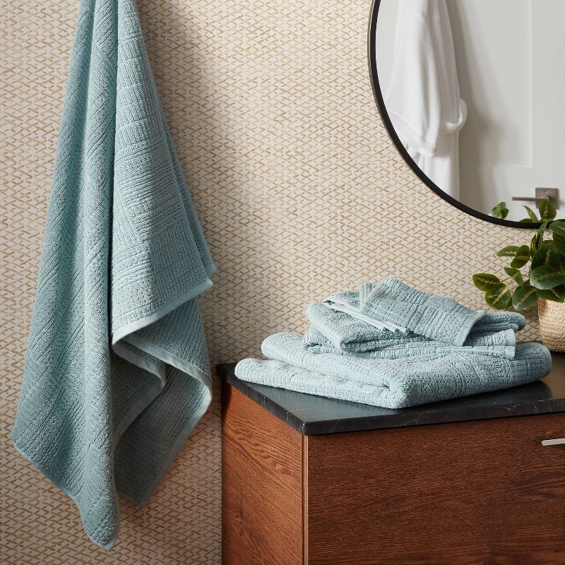 6pc Modern Bath Towels and Washcloths Set