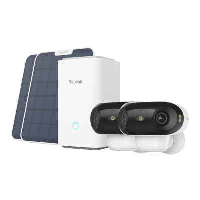 Wireless Security System With 4K PT Standalone Battery/Solar Wi-Fi Cameras