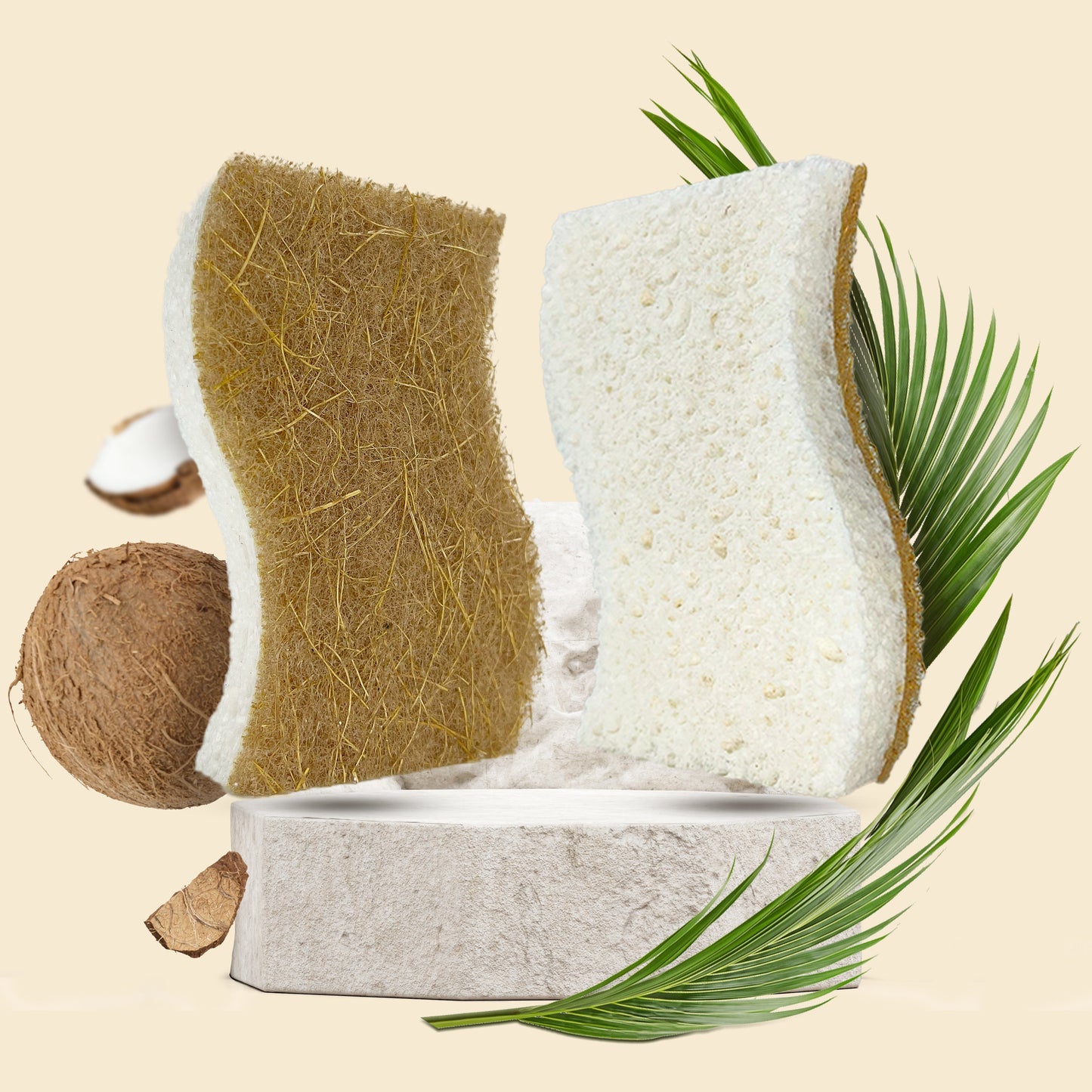 Non-Scratch Eco-Friendly Sponges - S-Shape