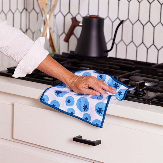 Blueberry Medley blu Dish Cloth Set of 3