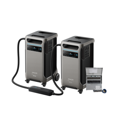2× Anker SOLIX F3800 Plus + Smart Home Power Kit + 6× 410W Rigid Solar Panel
