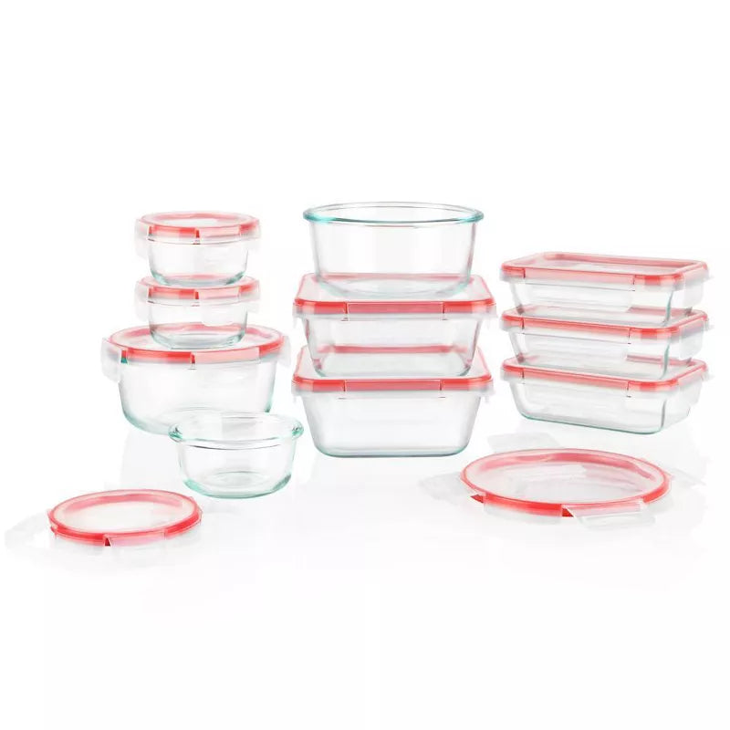 Pyrex 20pc Glass Freshlock Food Storage Set: Glass Containers with Lids, Dishwasher & Microwave Safe, Clear 4.3 out of 5 stars with 206 reviews 206